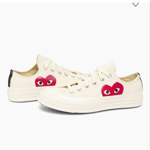 Comme des Garçons PLAY Chuck Taylor All Star Peek-A-Boo Low-Top Sneakers size 11